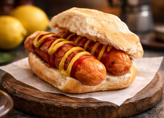 Grillwurst geht einfach immer.