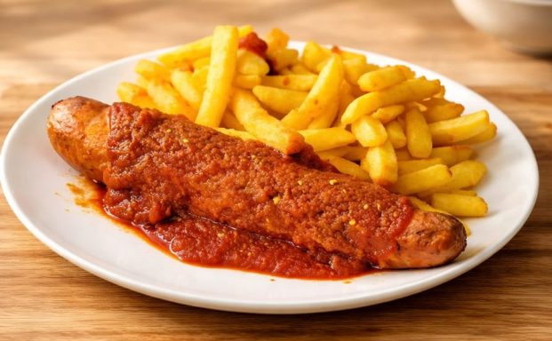 Currywurst mit unserer eigenen Soße