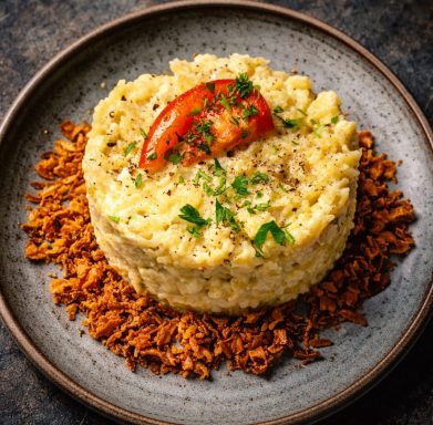 Käsespätzle mit hauseigener Käsemischung